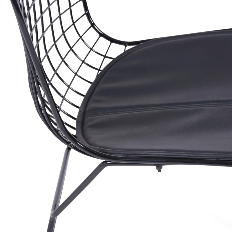 Silla de comedor en acero negro Berta FURNMOD - 2