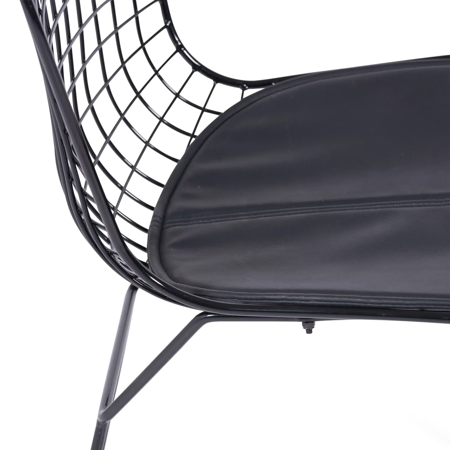 Chaise de salle à manger en acier noir Berta FURNMOD - 2