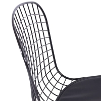 Silla de comedor en acero negro Berta FURNMOD - 6