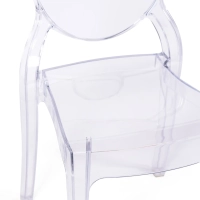 Chaise de salle à manger transparente Lousiana FURNMOD - 4