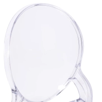 Chaise de salle à manger transparente Lousiana FURNMOD - 5