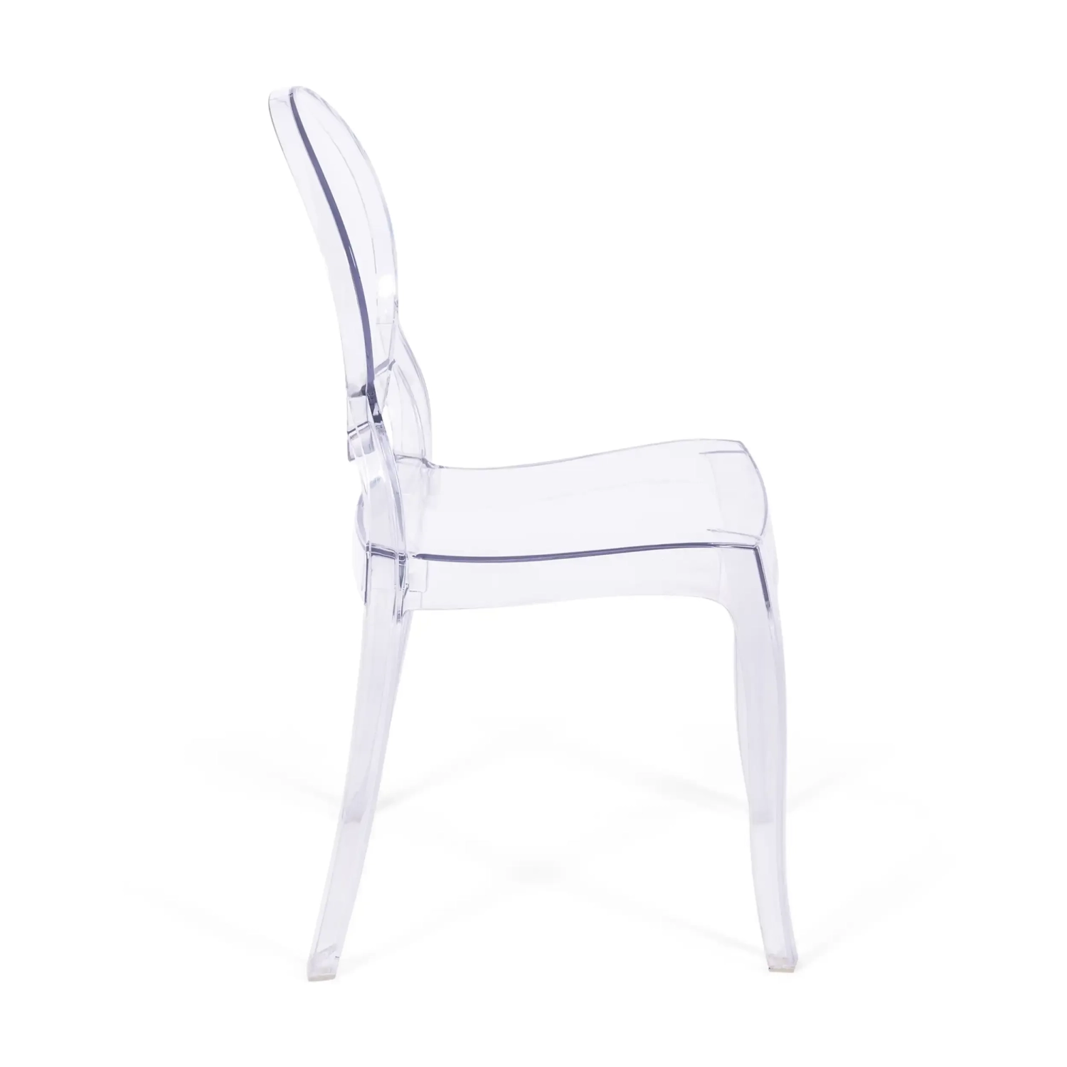 Chaise de salle à manger transparente Lousiana FURNMOD - 6