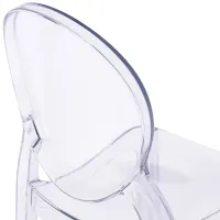 Transparentní moderní pohostinská židle Louisiana - Mobelarium