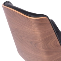 Sedia da ufficio in pelle italiana e legno di noce Nordic Nest Dream - 9