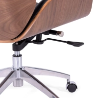 Sedia da ufficio in pelle italiana e legno di noce Nordic Nest Dream - 10