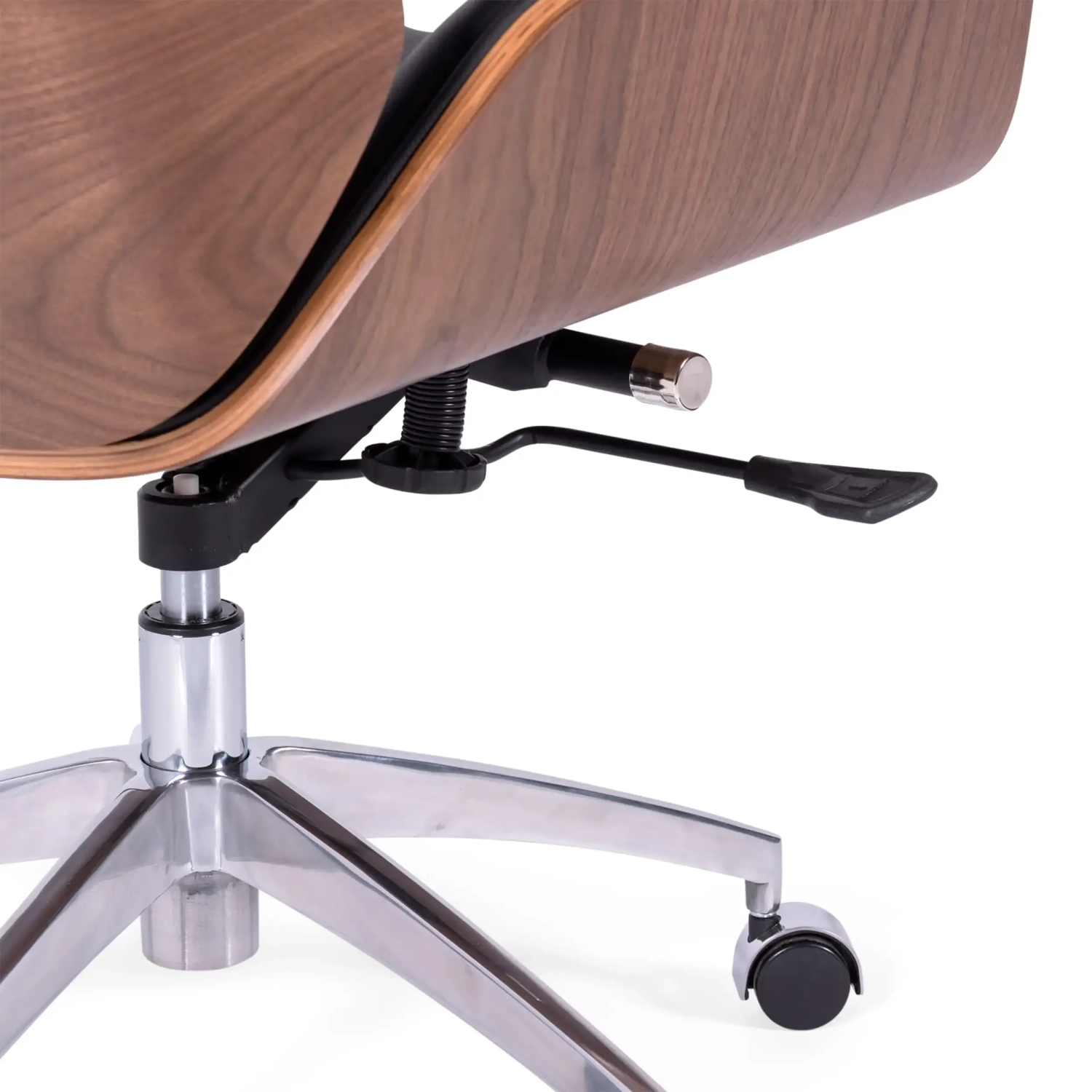 Chaise de bureau en cuir italien et bois de noyer Nordic Nest Dream - 10