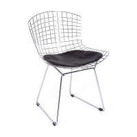 Réplique de la chaise Bertoia "High Quality" en acier chromé du célèbre designer Hans J. Wegner