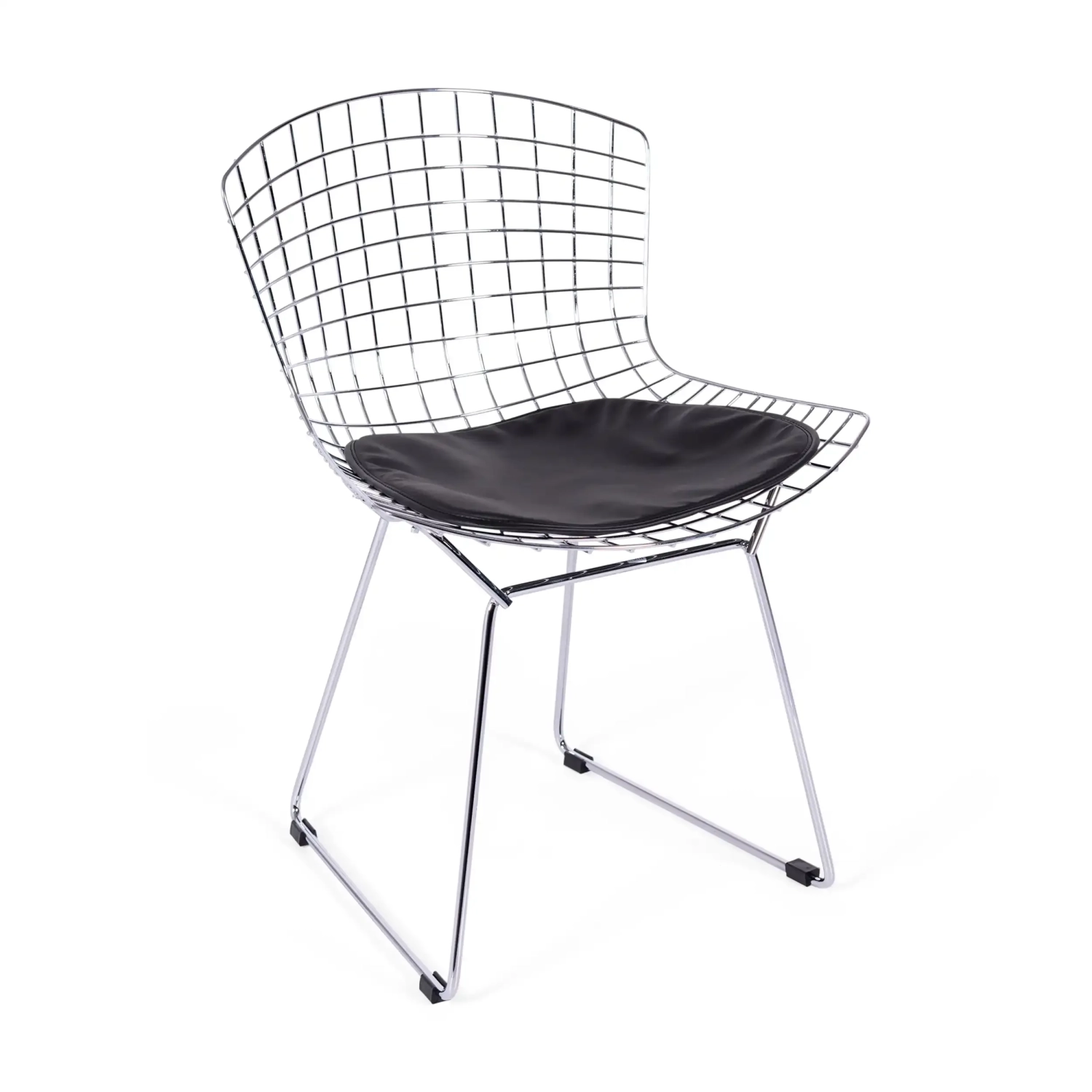 Réplique de la chaise Bertoia "High Quality" en acier chromé du célèbre designer Hans J. Wegner