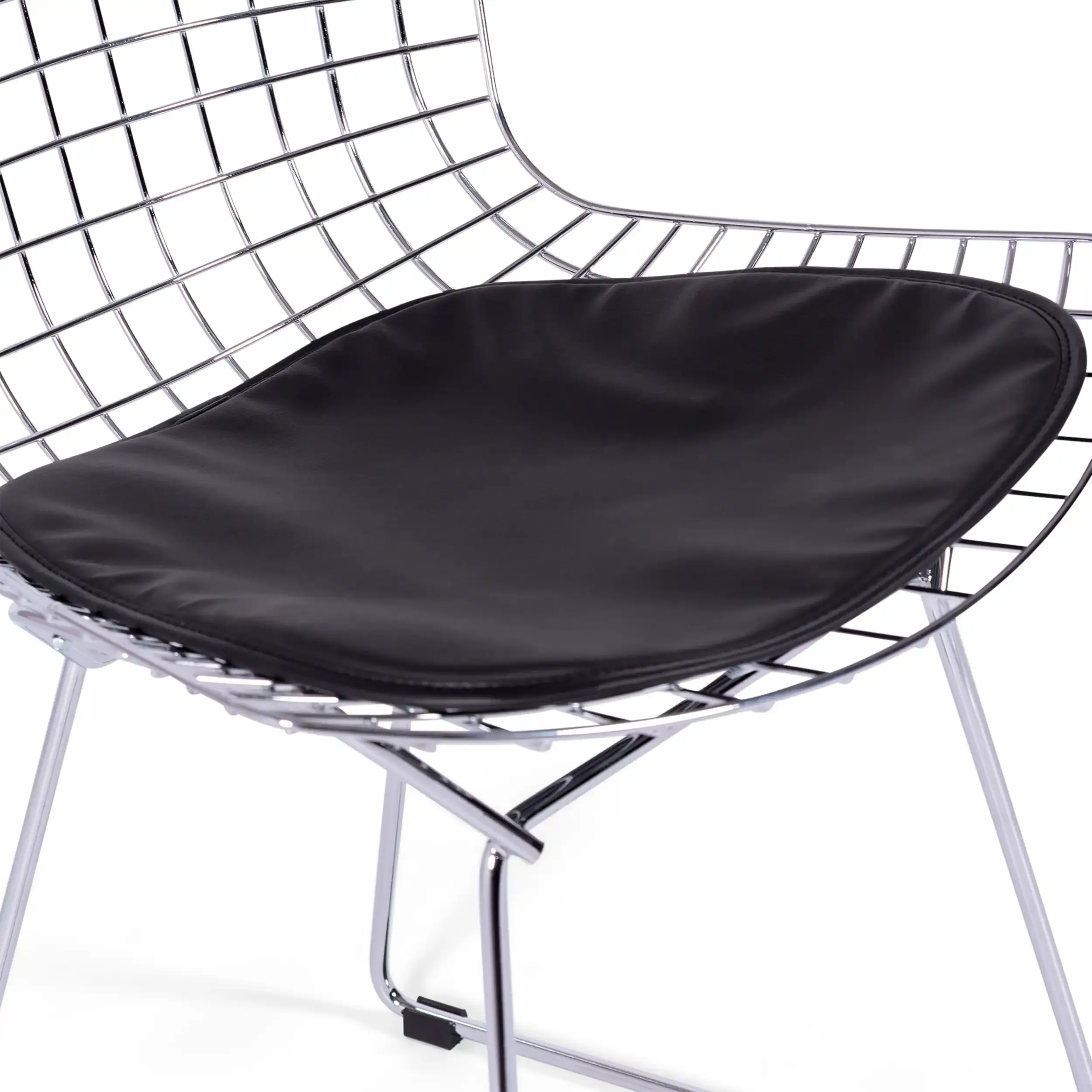HQ Chrome Bertoia Chair Replica - Metallstolar - Designmöbler