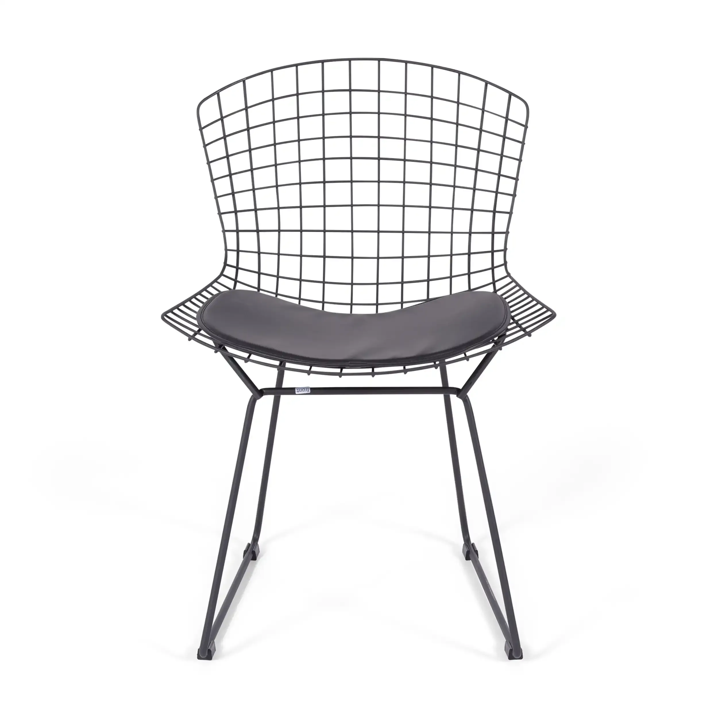Replica Bertoia stoel in zwart staal - metalen stoelen - MuebleDesign