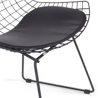 Replica Bertoia stoel in zwart staal - metalen stoelen - MuebleDesign