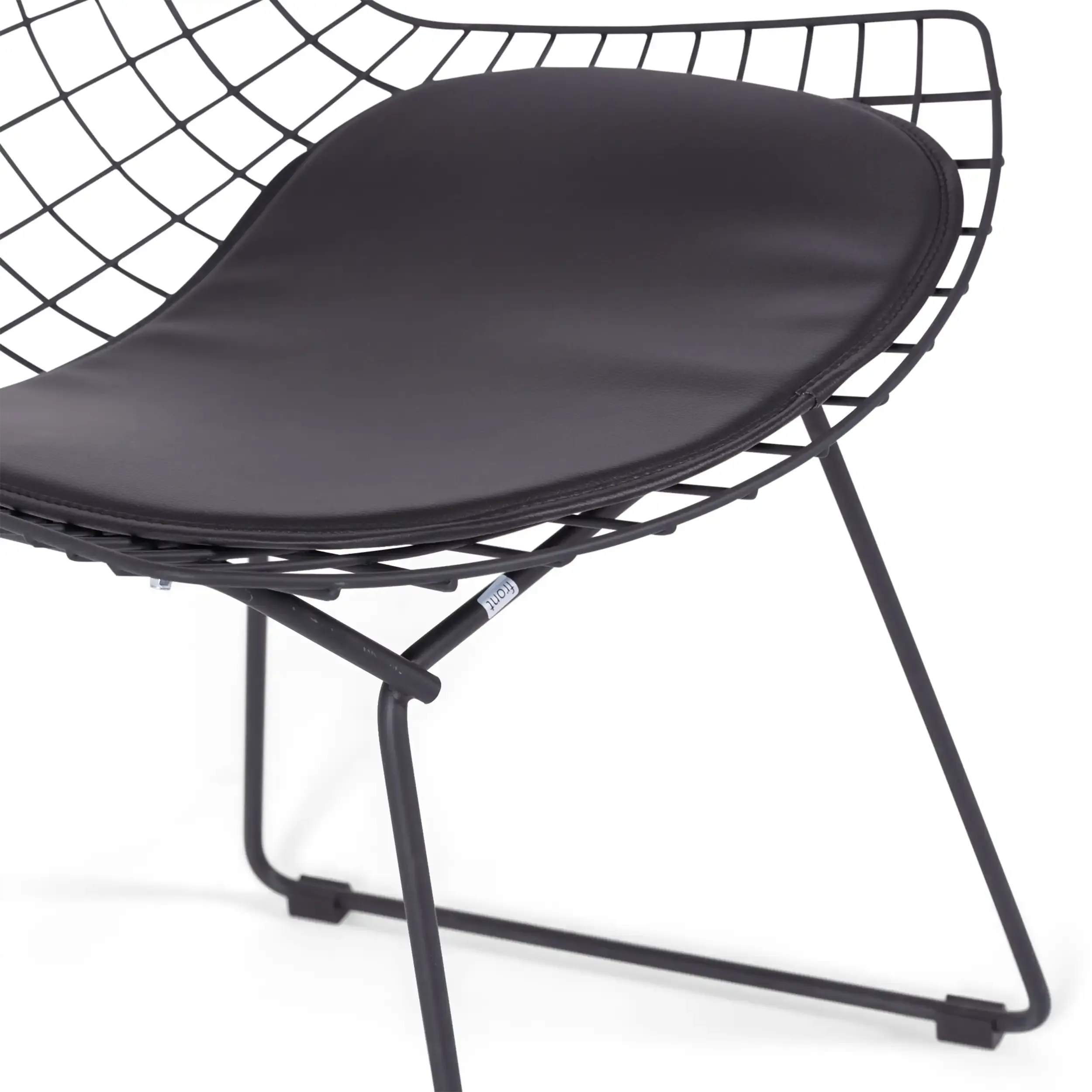 Replica Bertoia stoel in zwart staal - metalen stoelen - MuebleDesign