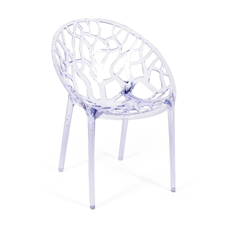 Sedia da esterno trasparente Chrystal Replica