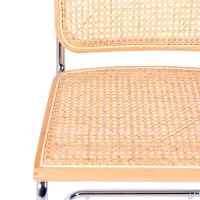 Krzesło Cesca niedrogie krzesło wykonane ze stali, buku i rattanu 🪑 | Mueble Design