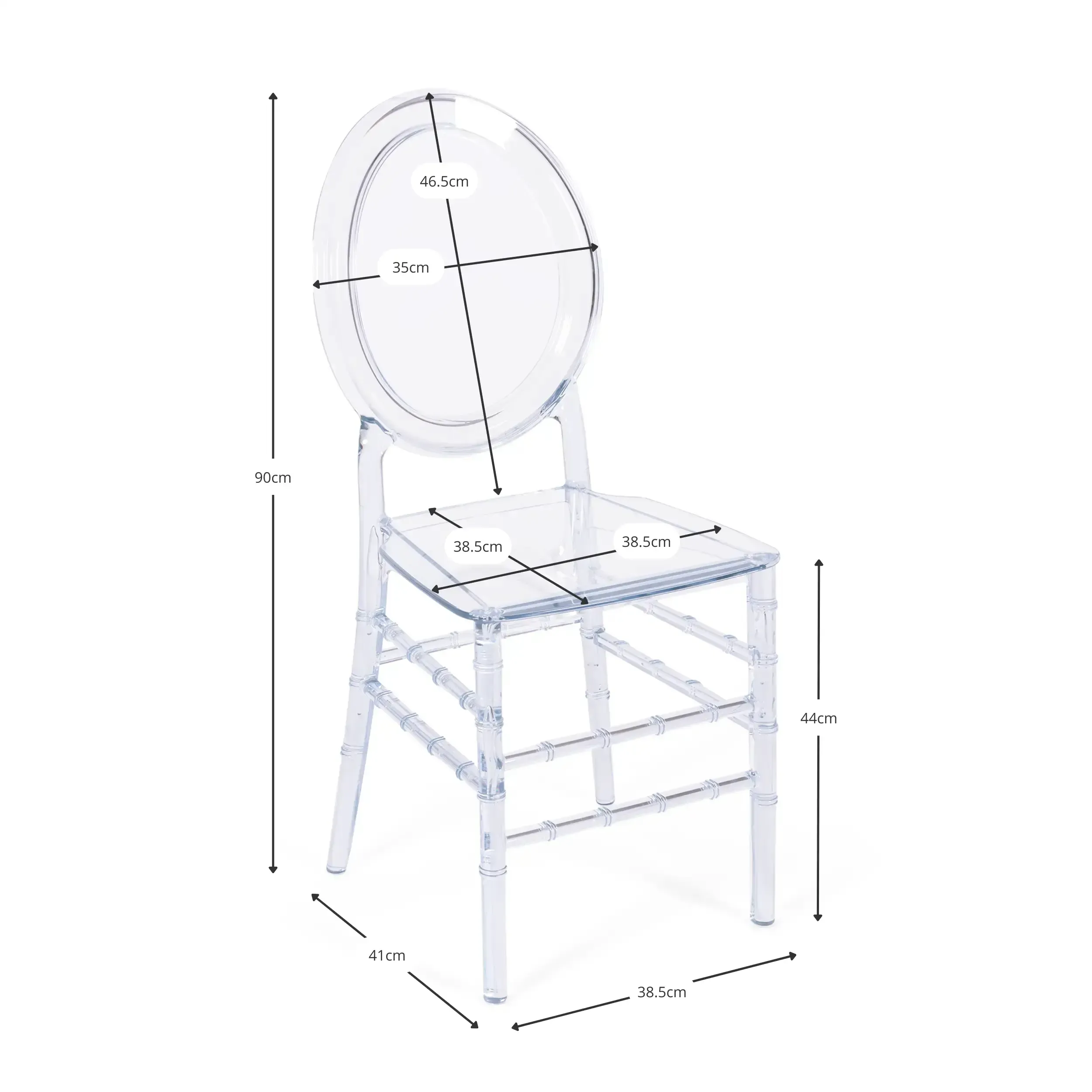 Transparante Stoelen Isabelle Ghost - Kunststof stoelen - Icon Mobiel