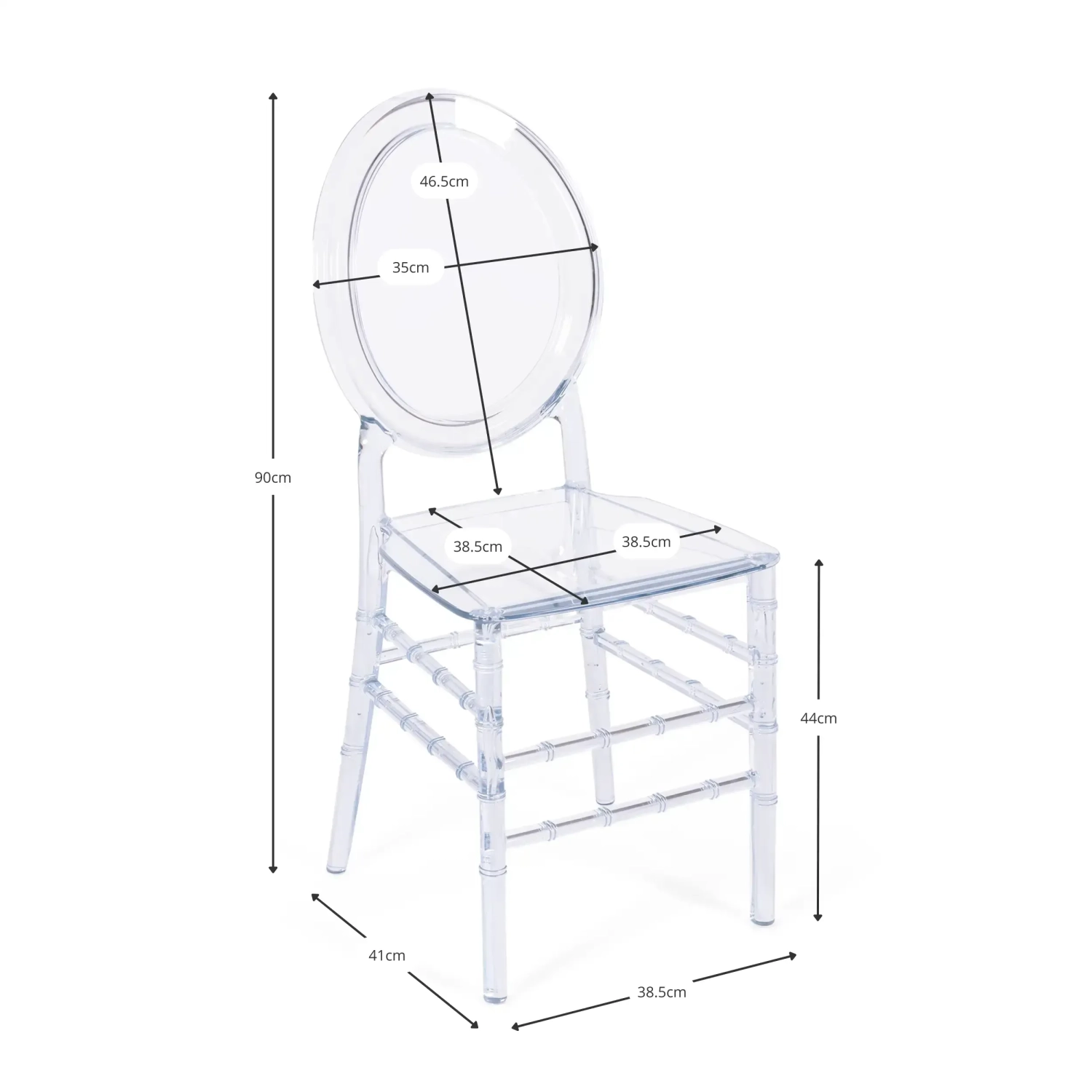 Sedie Trasparenti Isabelle Ghost - Sedie in plastica - Mpbilie Design