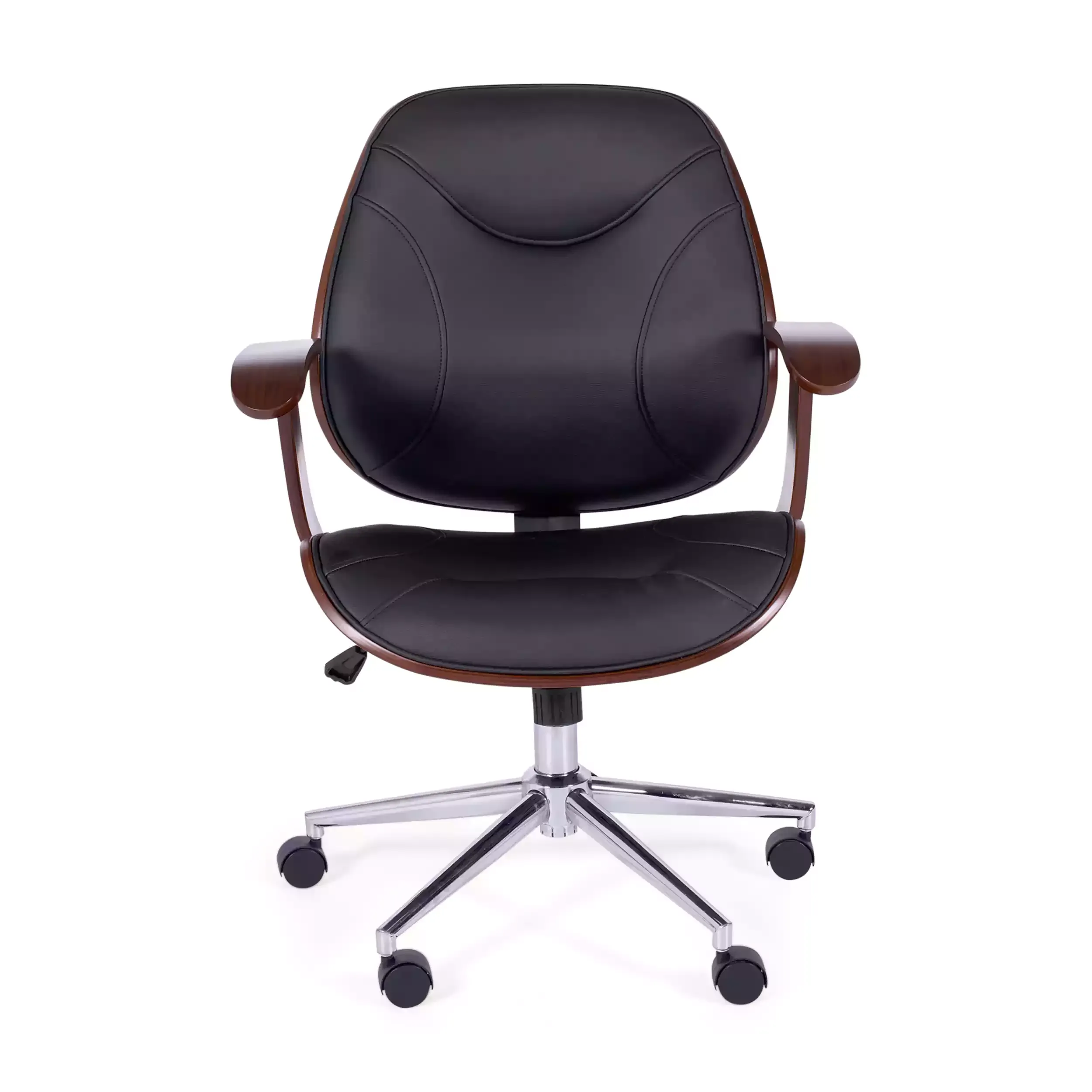 Cambridge-työtuoli puinen - Leatherette-tuolit - Mobelarium