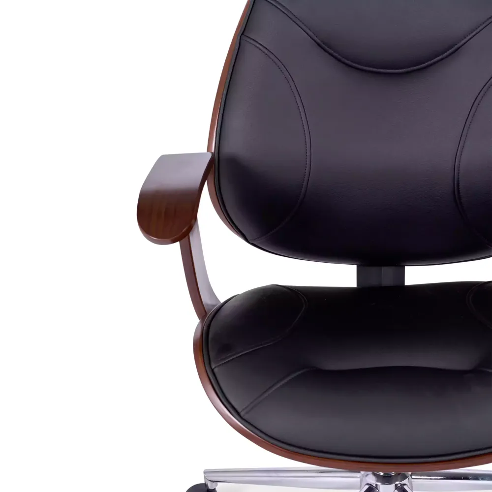 Cambridge Bürostuhl aus Holz - Kunstlederstühle - Mobelarium