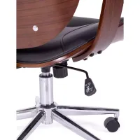 Cambridge-työtuoli puinen - Leatherette-tuolit - Mobelarium