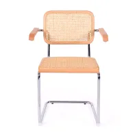 Cesca stoel met armleuningen - Rotan stoelen - Mobelarium