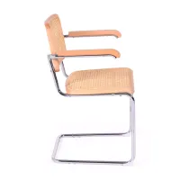 Cesca stoel met armleuningen - Rotan stoelen - Mobelarium