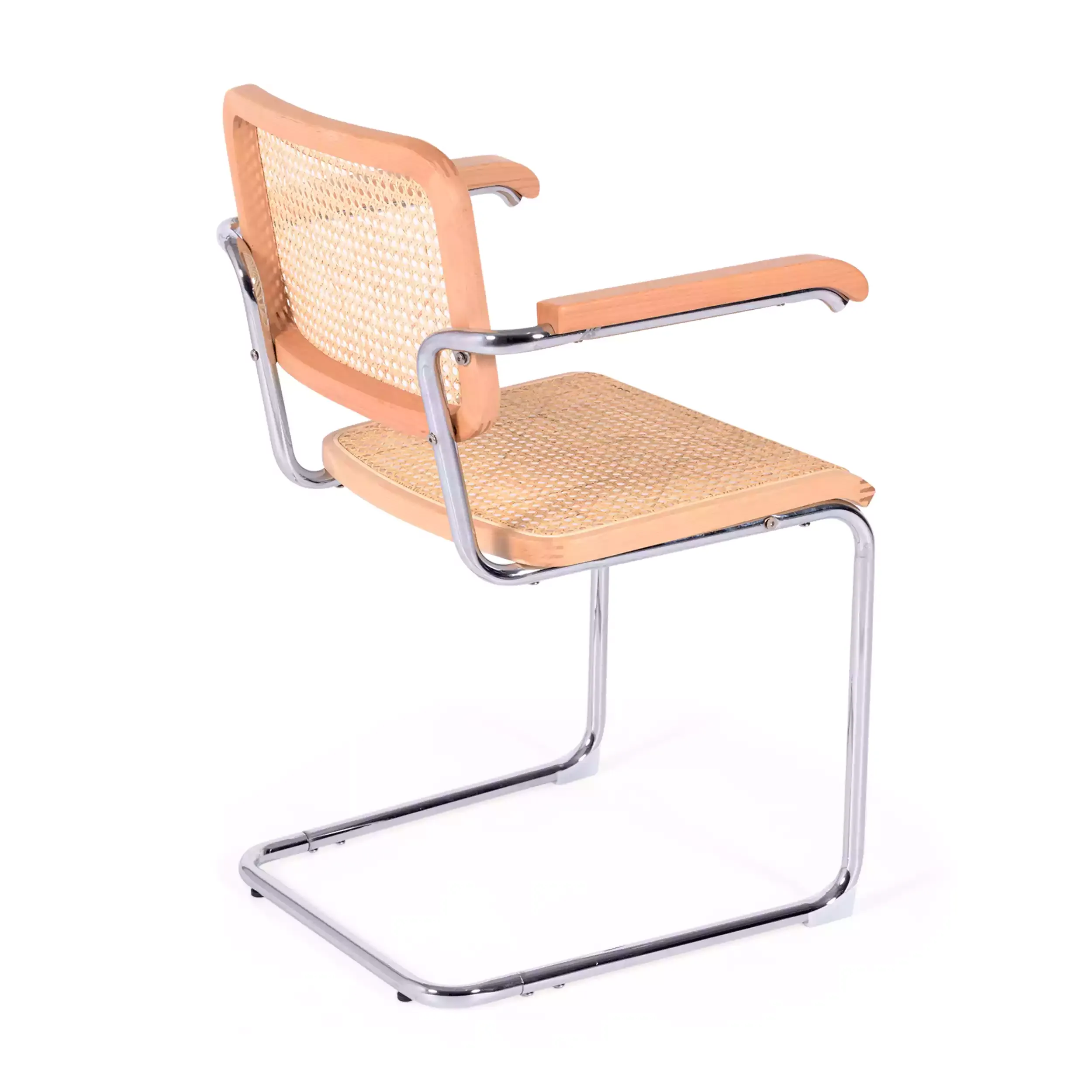 Cesca stoel met armleuningen - Rotan stoelen - Mobelarium