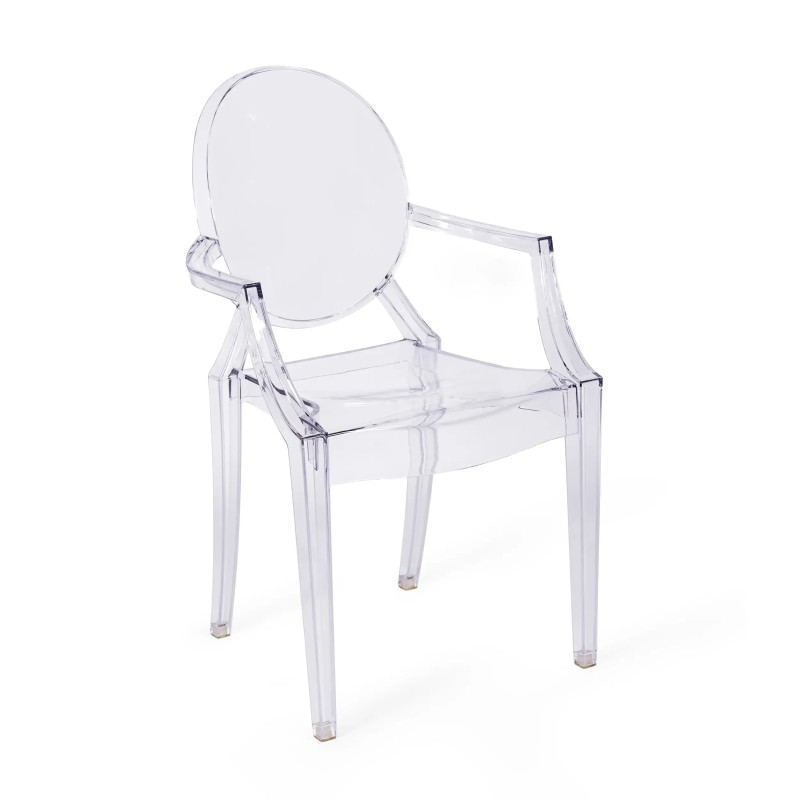 Réplica da cadeira Louis Ghost de Phillipe Starck