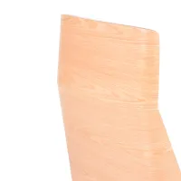 Nordic Highback kontorsstol i lönn och vitt ekoläder - Mobelarium