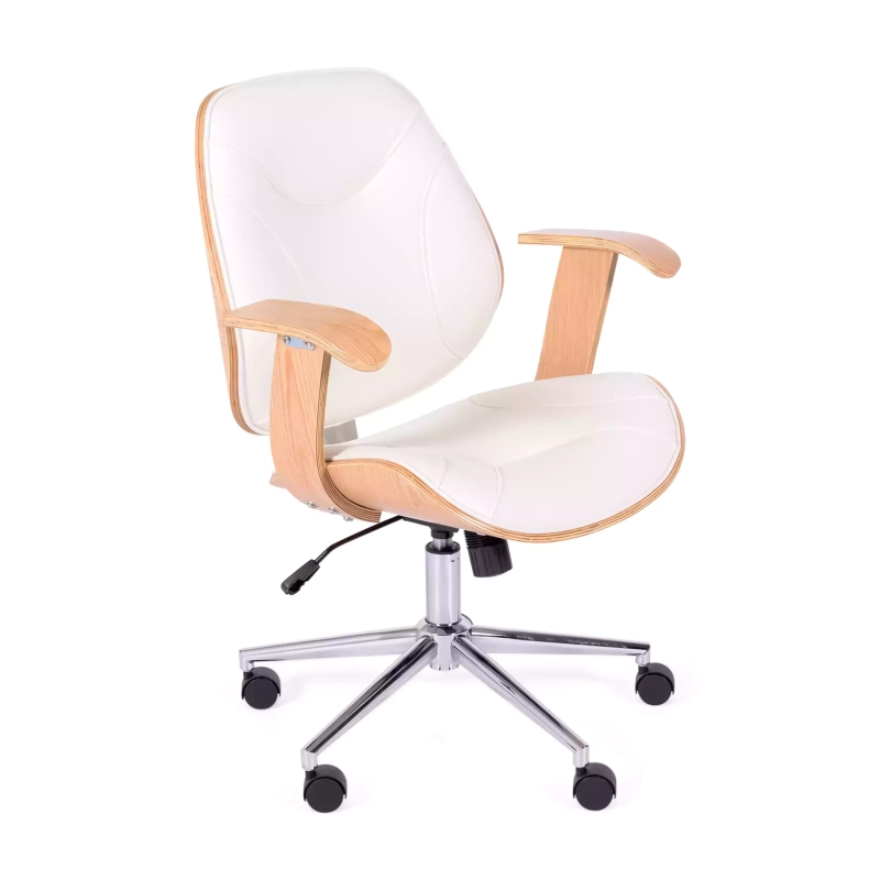 Silla de oficina Cambridge en madera clara - Mueble design
