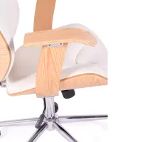 Krzesło biurowe Cambridge z jasnego drewna - Mueble design