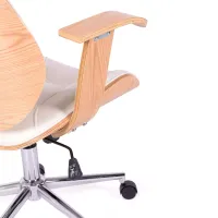 Krzesło biurowe Cambridge z jasnego drewna - Mueble design