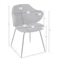 Čalouněná jídelní židle Hope - Čalouněné židle - Mueble Design