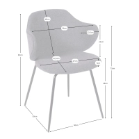 Upholstered dining chair Hope - Upholstered chairs - Mueble Design