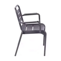 Zestaw 4 krzeseł zewnętrznych - Krzesła plastikowe - Mobelarium