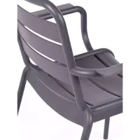 Zestaw 4 krzeseł zewnętrznych - Krzesła plastikowe - Mobelarium