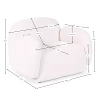 Cadeirão de design Nest de 1 lugar - Design envolvente - Mueble Design