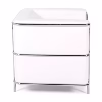 Torino 1-sitziges modernes Sofa aus Leder und verchromtem Stahl - Mobelarium