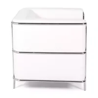 Torino 1 istuttava moderni sohva nahkaa ja kromattua terästä - Mobelarium