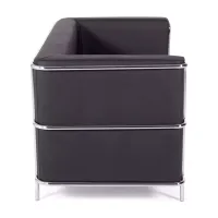 Torino 2-istuttava sohva eko-nahkaa ja kromattua terästä 🛋️ - Mobelarium