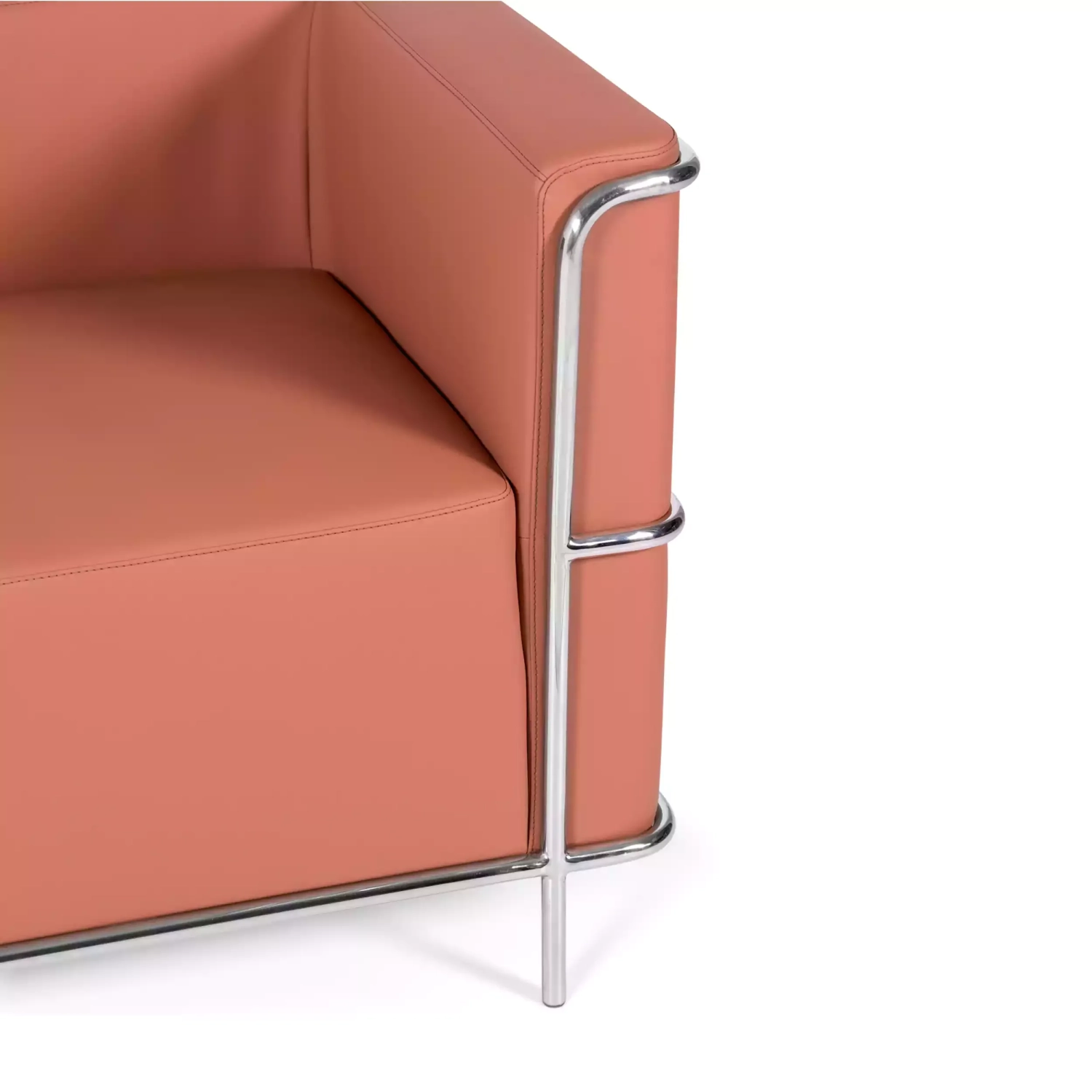 Canapé 2 places Torino en éco-cuir et acier chromé 🛋️ - Meubles Concept