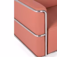 2-Sitzer-Sofa Torino aus Ökoleder und verchromtem Stahl 🛋️ - Mobelarium