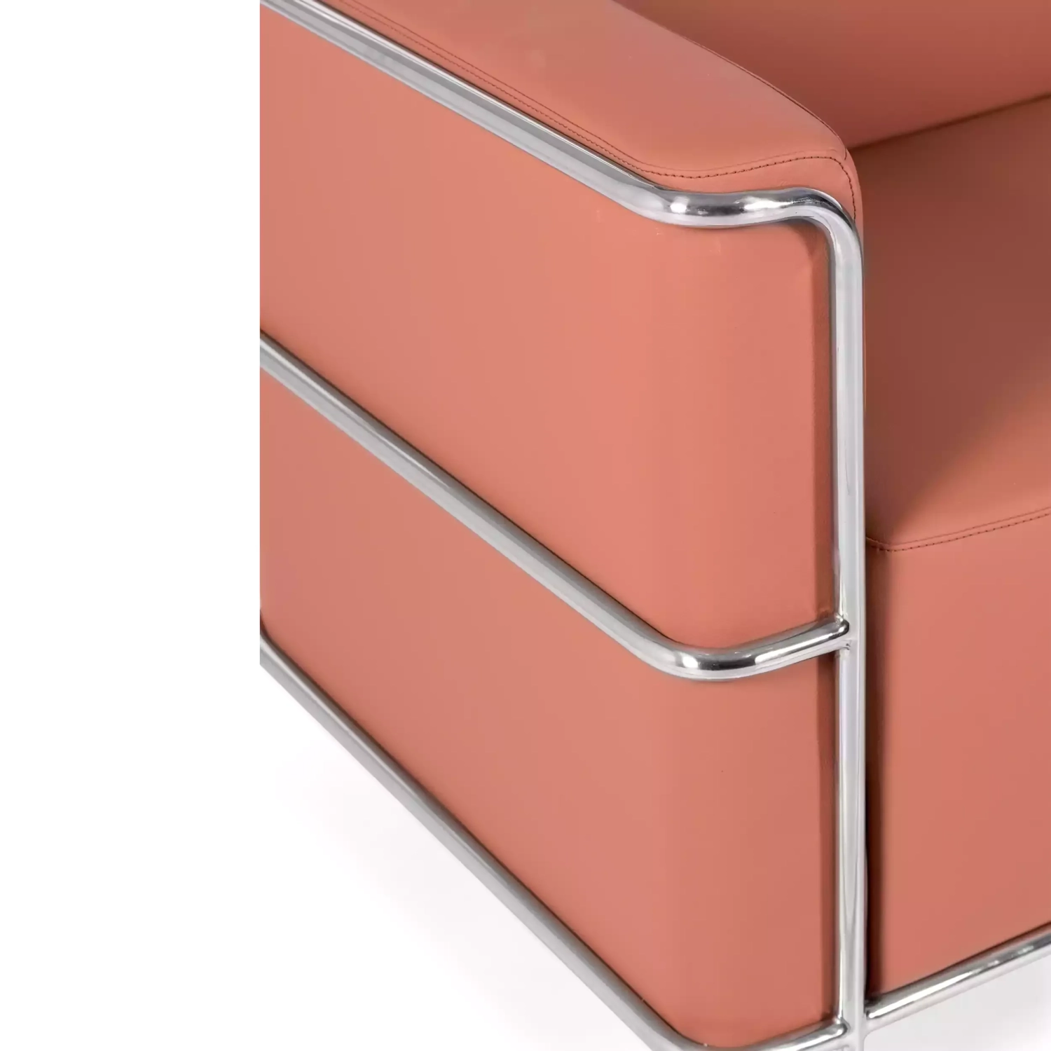 Canapé 2 places Torino en éco-cuir et acier chromé 🛋️ - Meubles Concept
