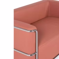 2-Sitzer-Sofa Torino aus Ökoleder und verchromtem Stahl 🛋️ - Mobelarium