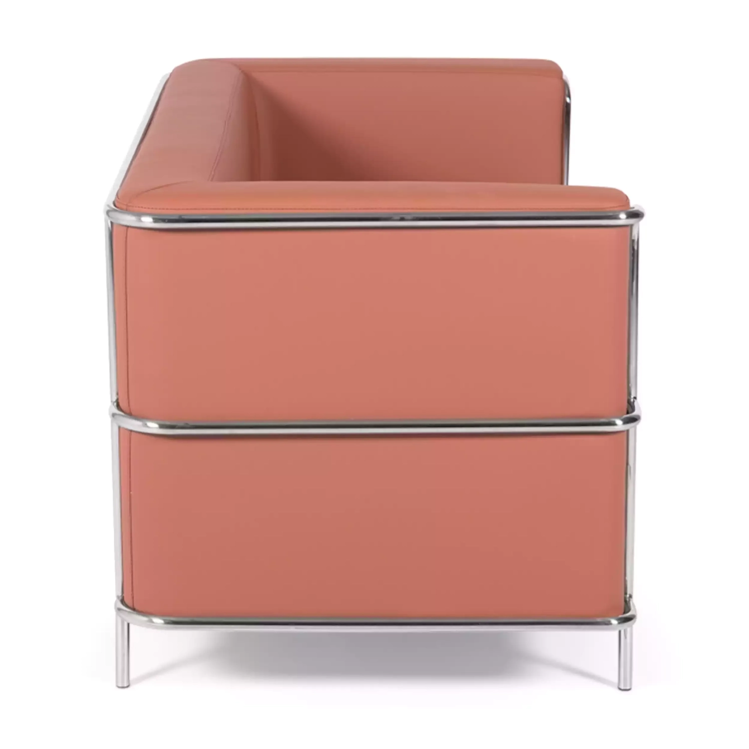 Sofá Torino 2 plazas en polipiel y acero cromado 🛋️ - Mueble Design