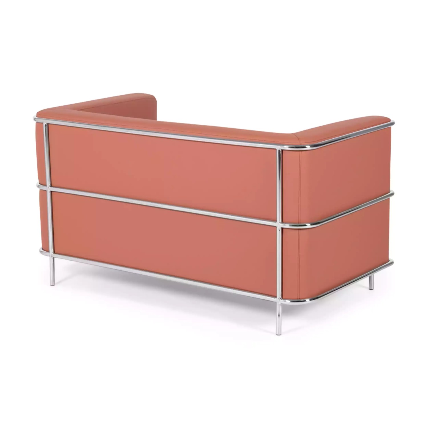 Canapé 2 places Torino en éco-cuir et acier chromé 🛋️ - Meubles Concept