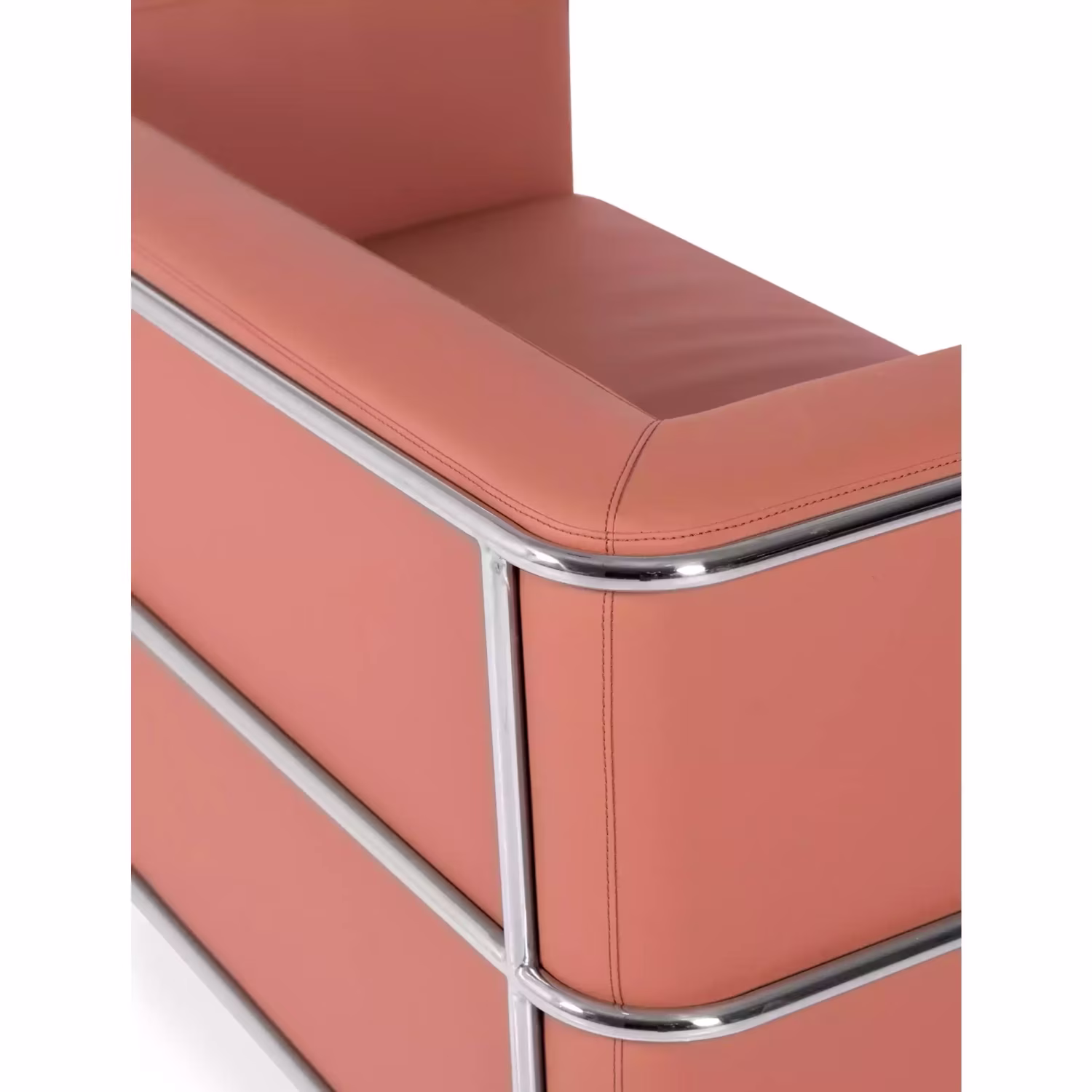 2-Sitzer-Sofa Torino aus Ökoleder und verchromtem Stahl 🛋️ - Mobelarium