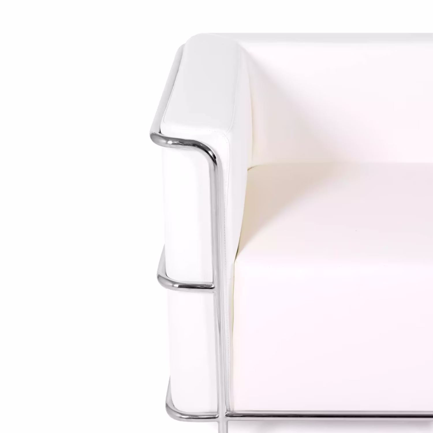 2-Sitzer-Sofa Torino aus Ökoleder und verchromtem Stahl 🛋️ - Mobelarium