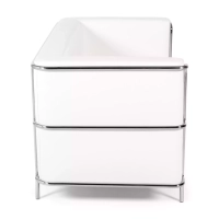 Dvoumístná pohovka Torino z ekokůže a chromované oceli 🛋️ - Mobelarium