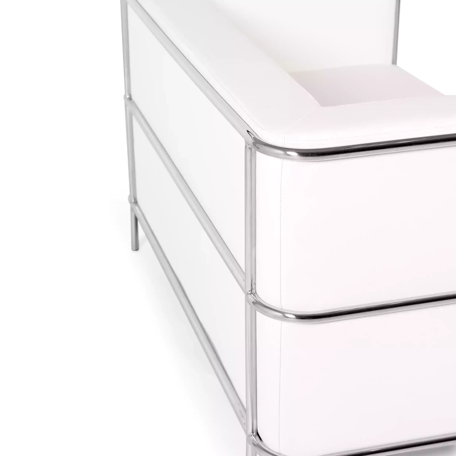 Sofá Torino 2 plazas en polipiel y acero cromado 🛋️ - Mueble Design