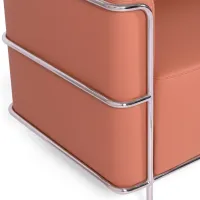 Torino 3-istuttava sohva ekotekonahkaa ja kromattua terästä - Mobelarium - Mobelarium